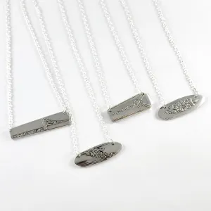 Mixed Bag Chunky Spoon Bar Necklace - Wholesale