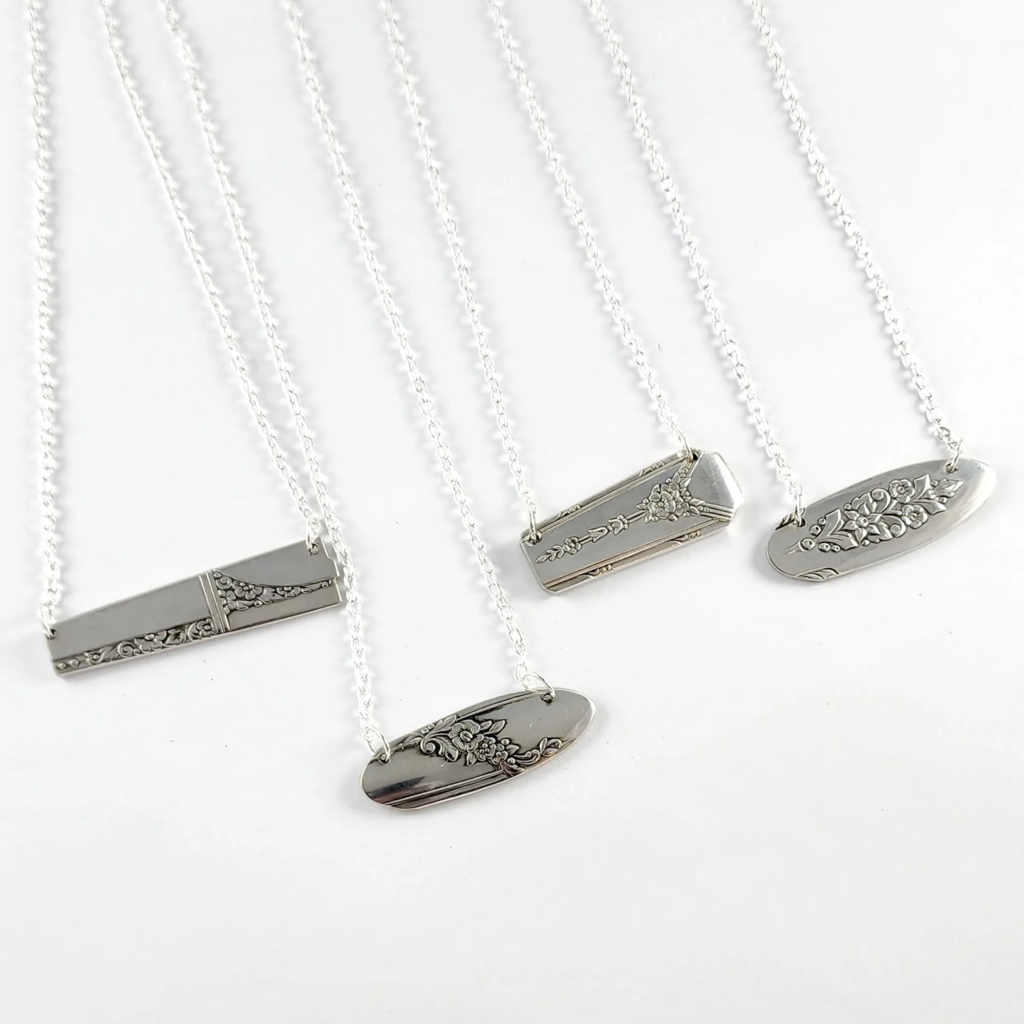 Mixed Bag Chunky Spoon Bar Necklace - Wholesale