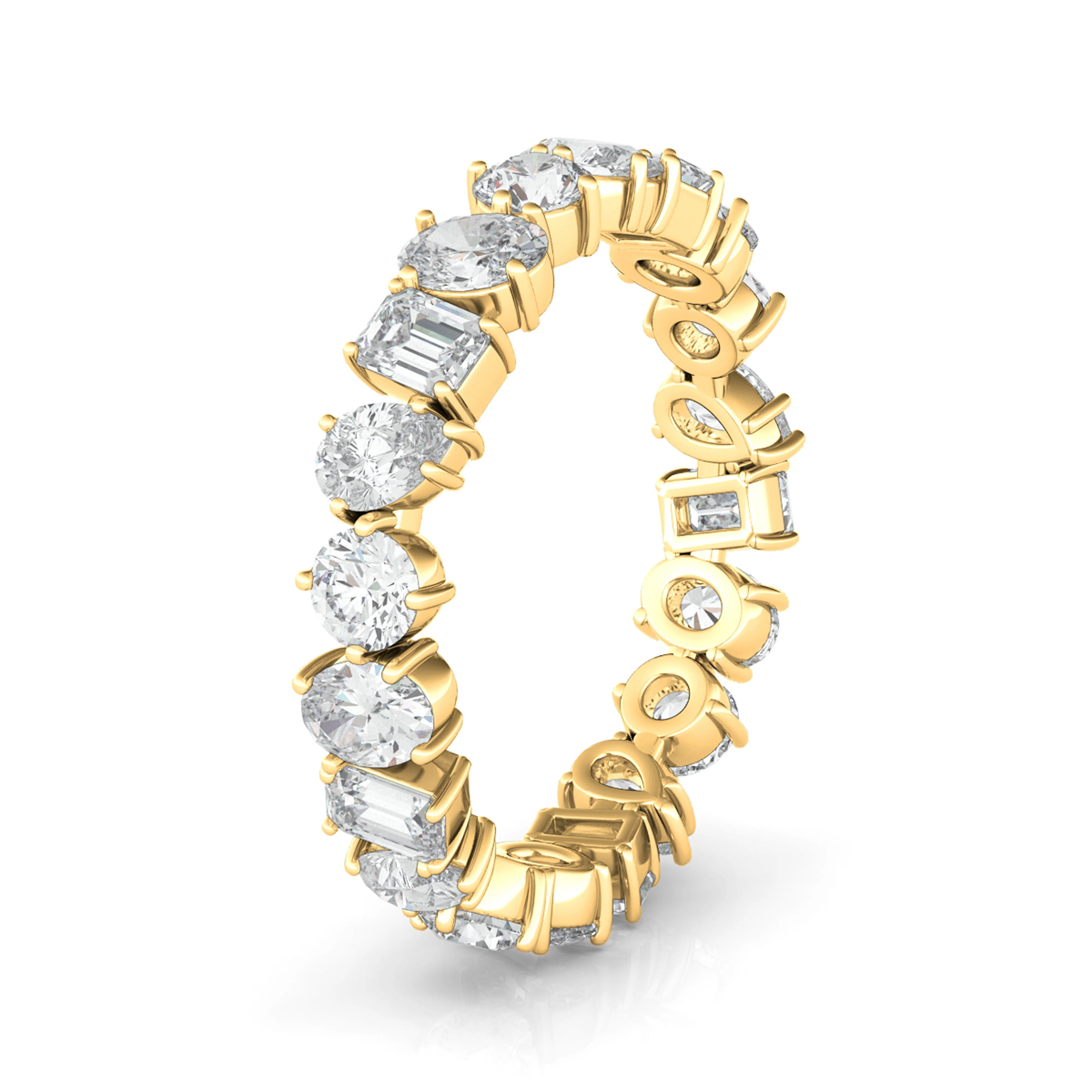 Mixed Diamond Eternity Band