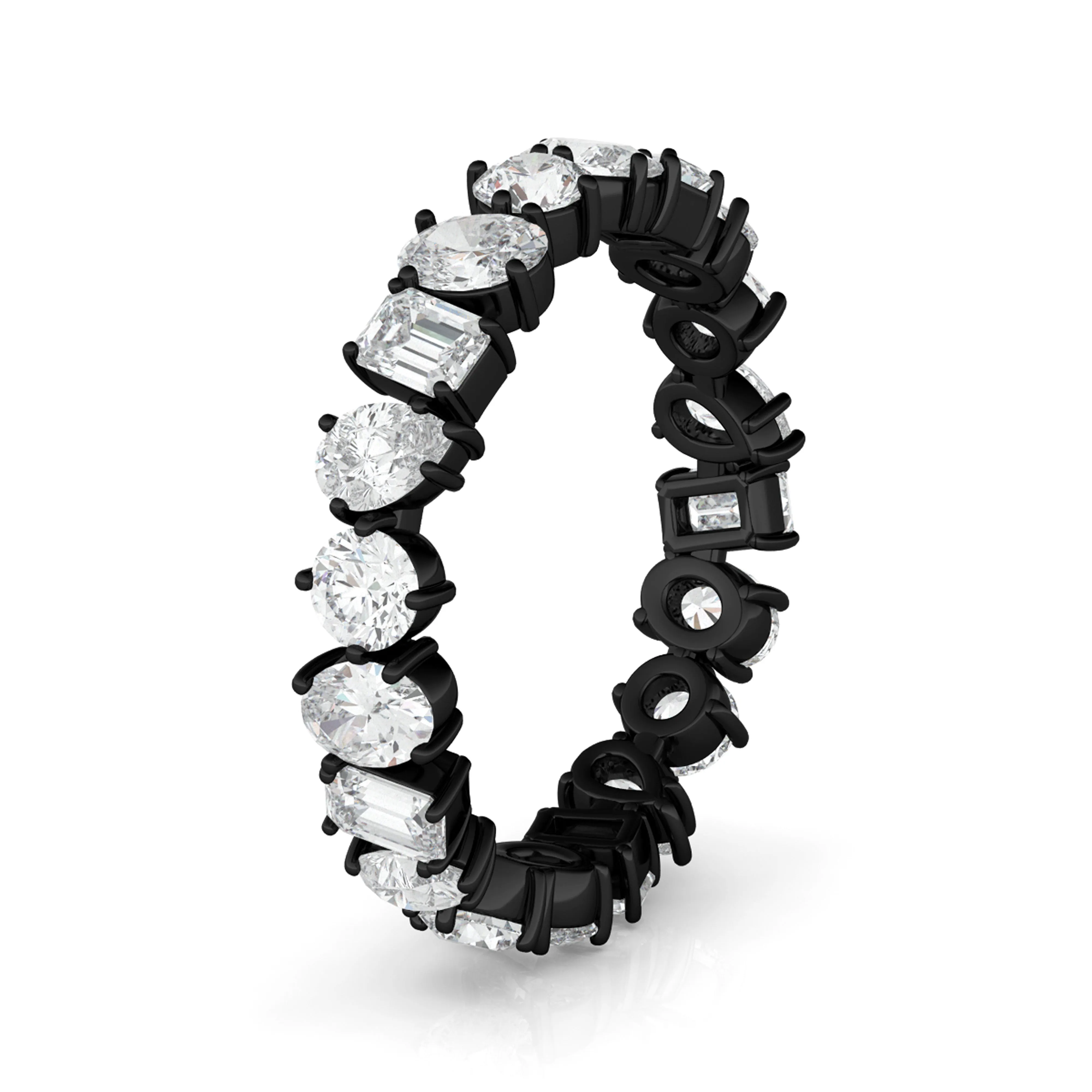 Mixed Diamond Eternity Band