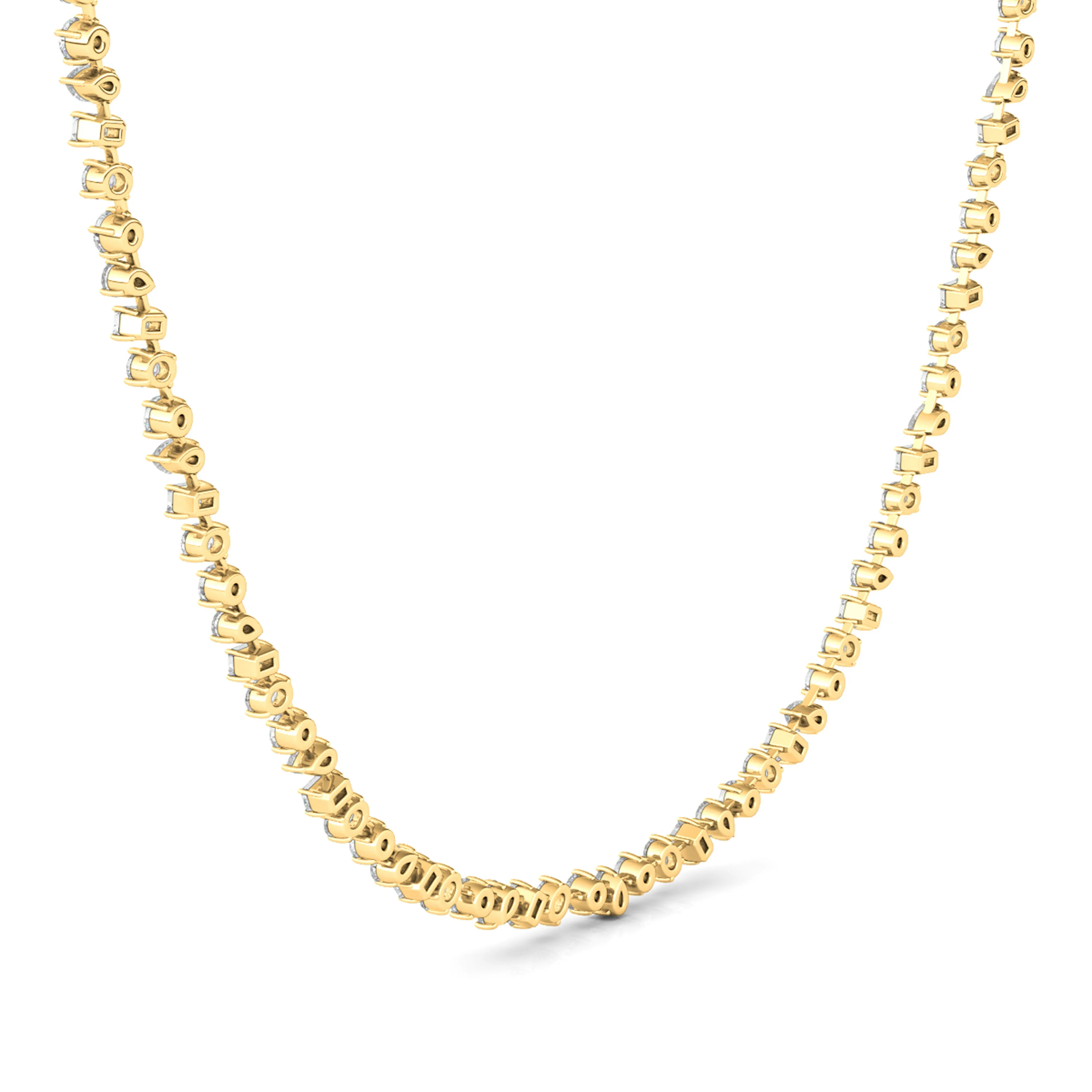 Mixed Diamond Necklace