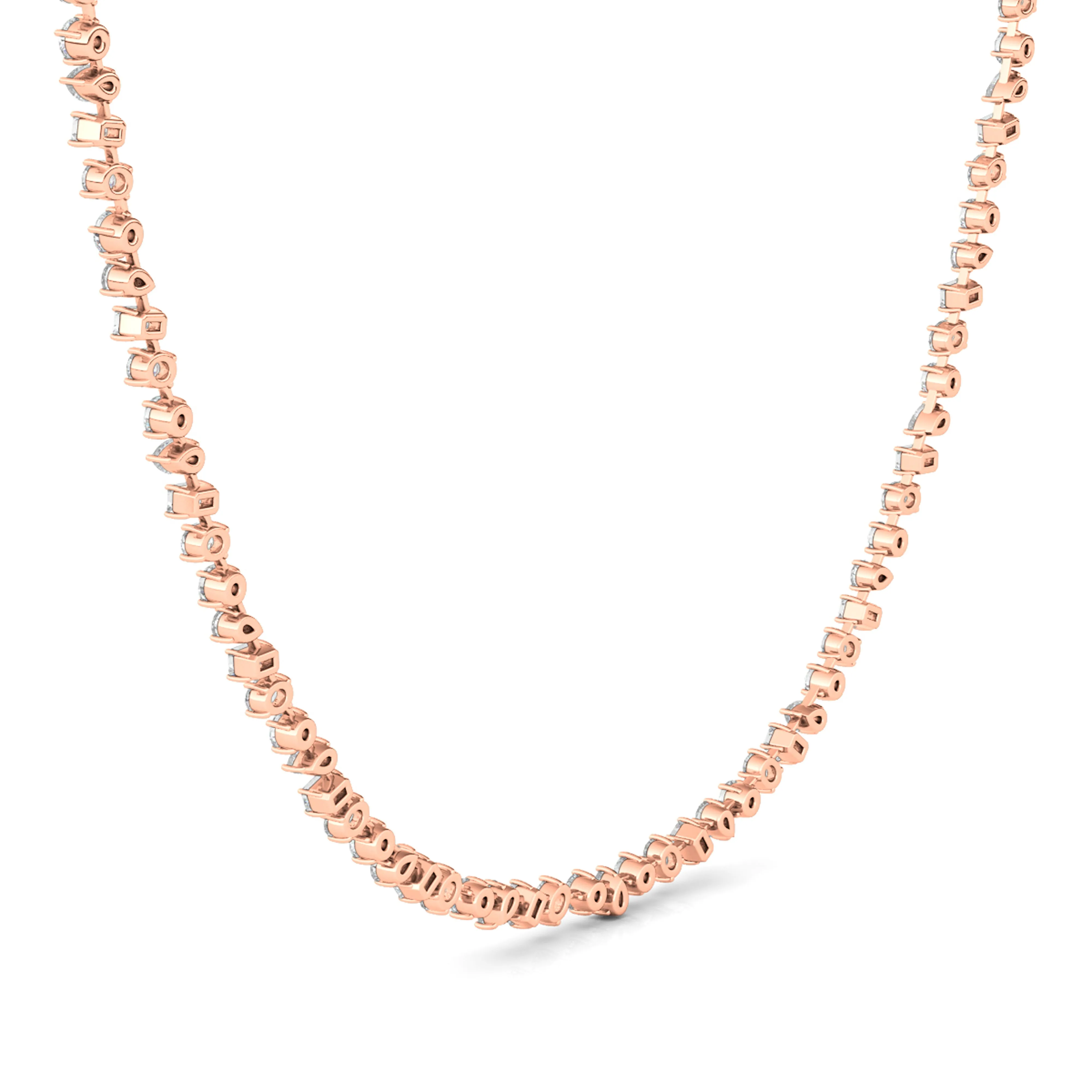 Mixed Diamond Necklace