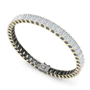 Mixed Metal Emerald Bracelet