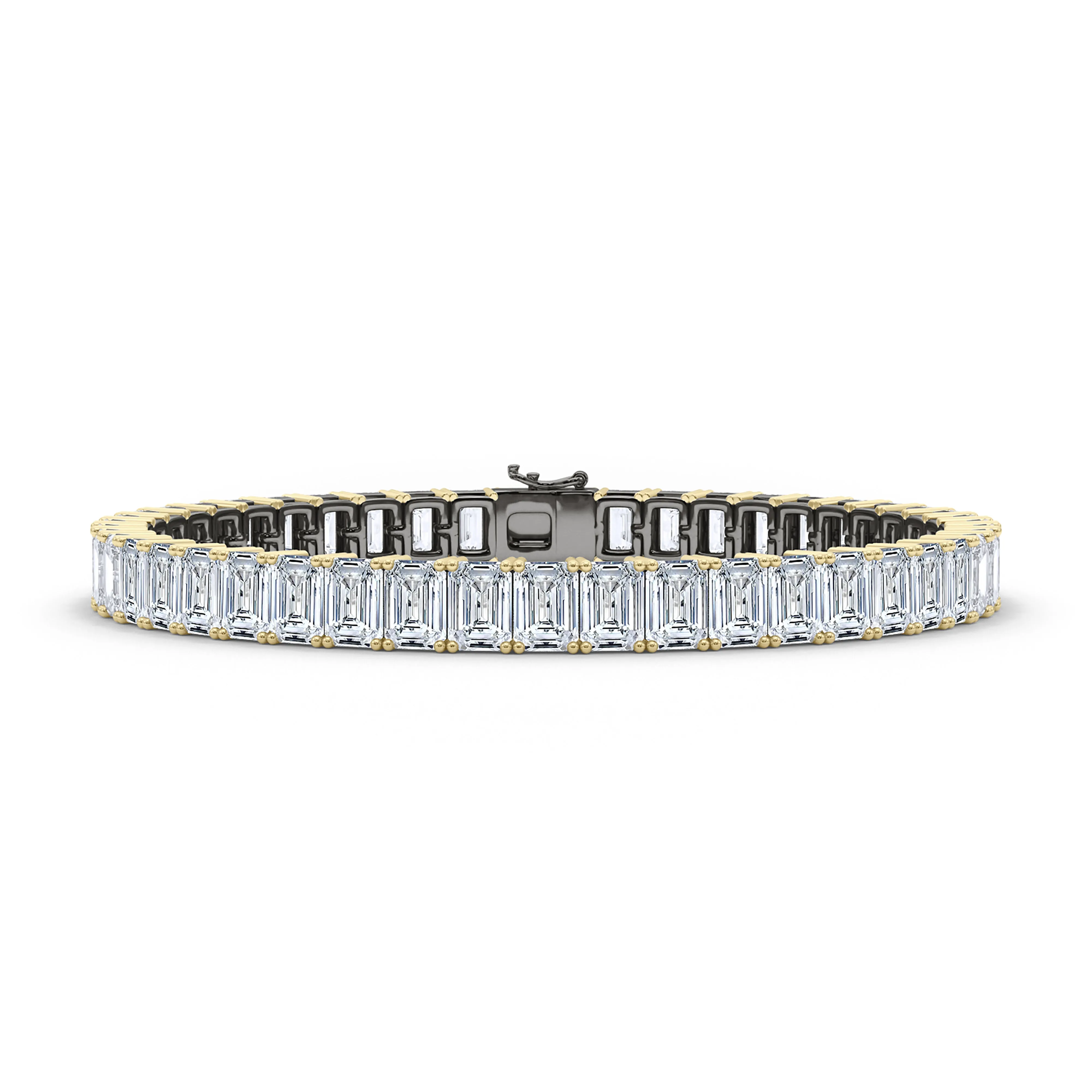 Mixed Metal Emerald Bracelet