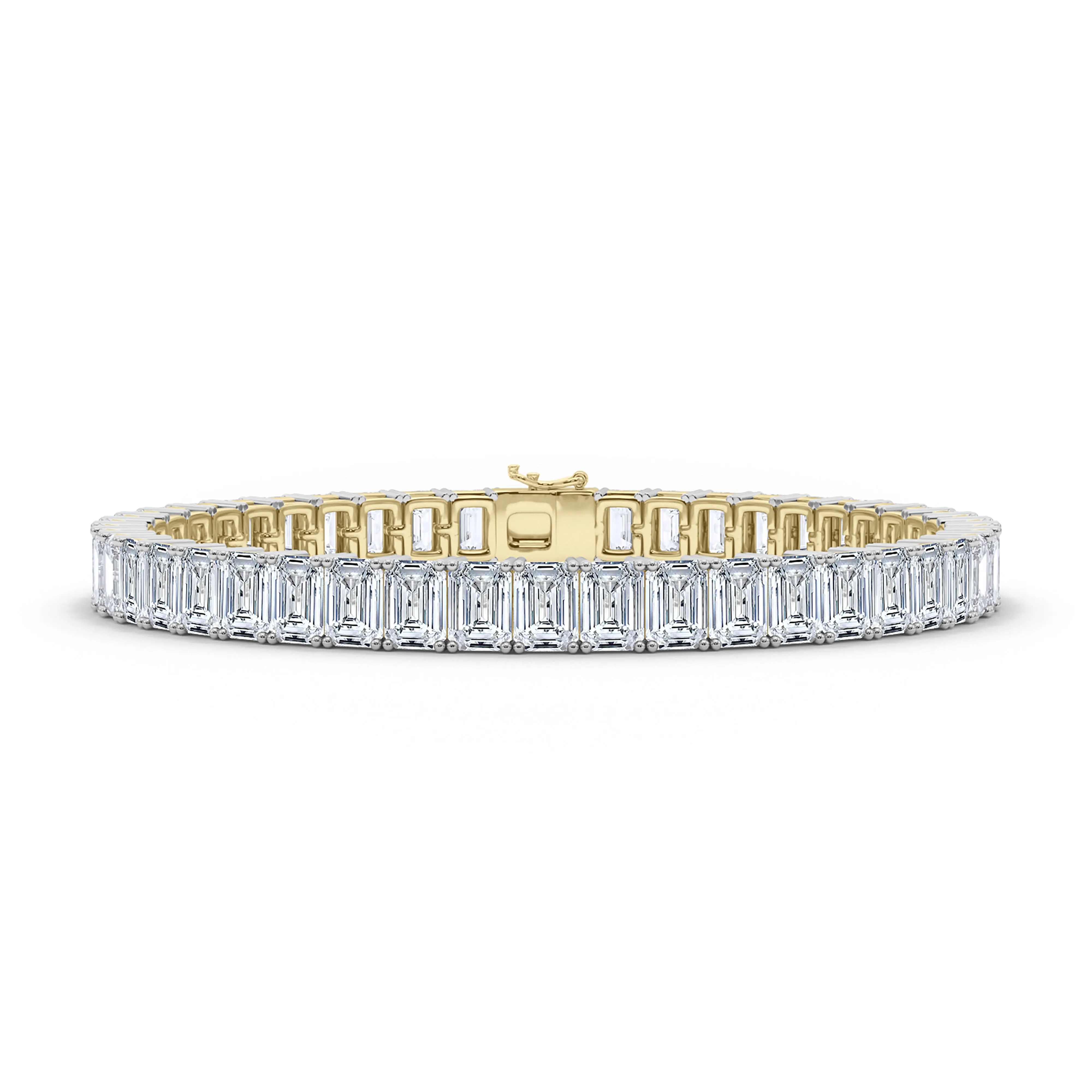 Mixed Metal Emerald Bracelet
