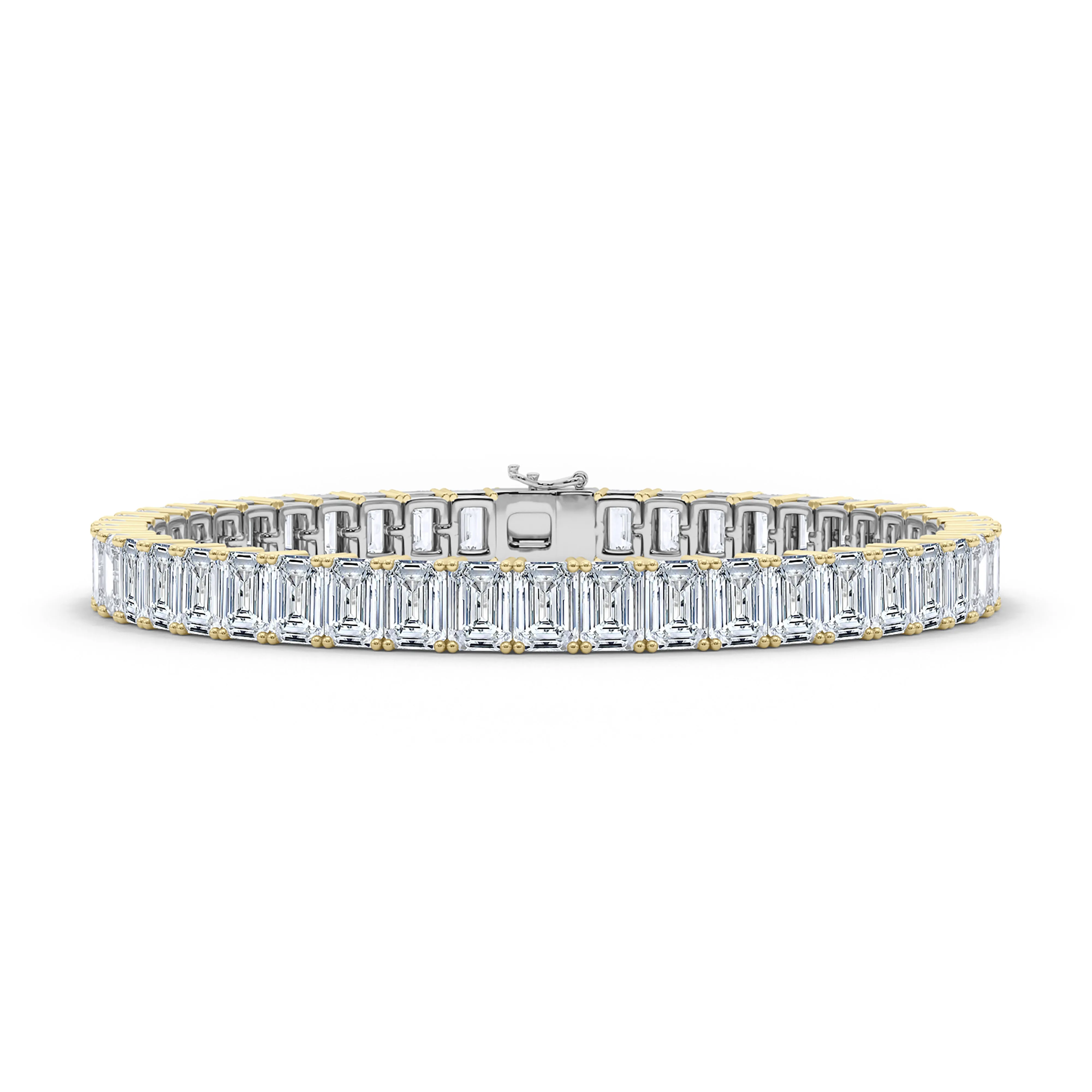 Mixed Metal Emerald Bracelet