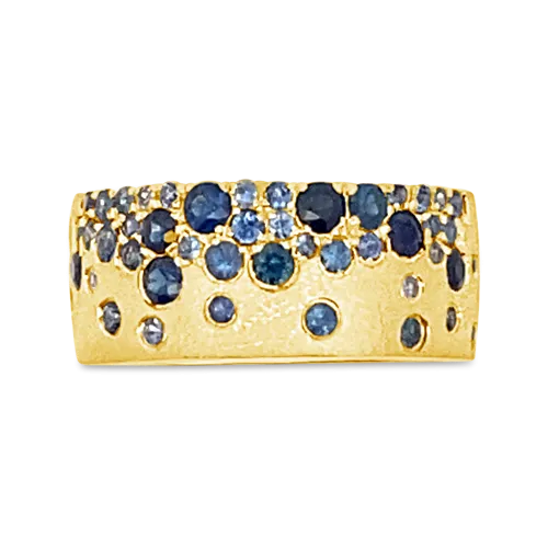 Mixed Sapphire Band Ring
