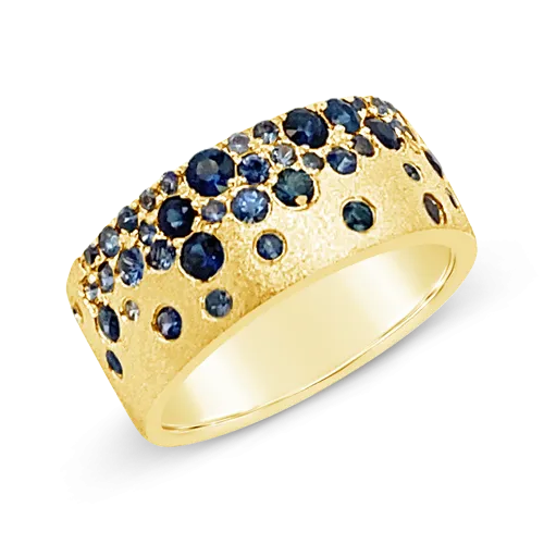 Mixed Sapphire Band Ring