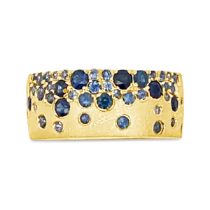 Mixed Sapphire Band Ring