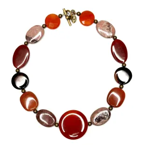 Mixed Stone Statement Necklace