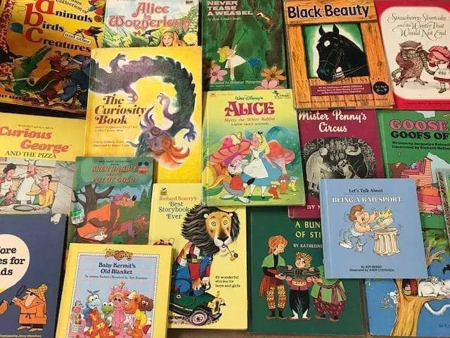 Mixed Vintage Kids Books
