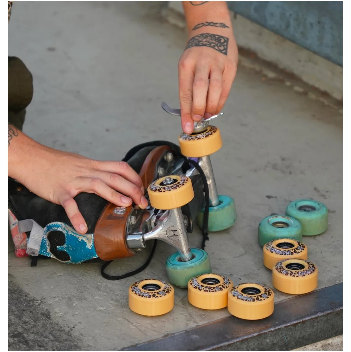 Moxi Leopard Trick Wheels 97A - 4 pack