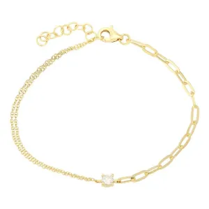 Multi Mixed Chain Link Bracelet