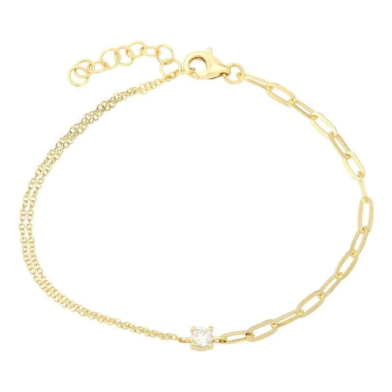 Multi Mixed Chain Link Bracelet