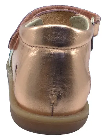 Naturino Girl's Ambra Laminato Open Toe Sandals, Rainbow Metallic