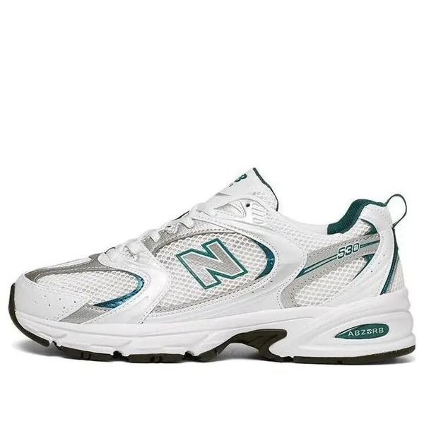 New Balance 530 'White Silver Metallic' sneakers, white