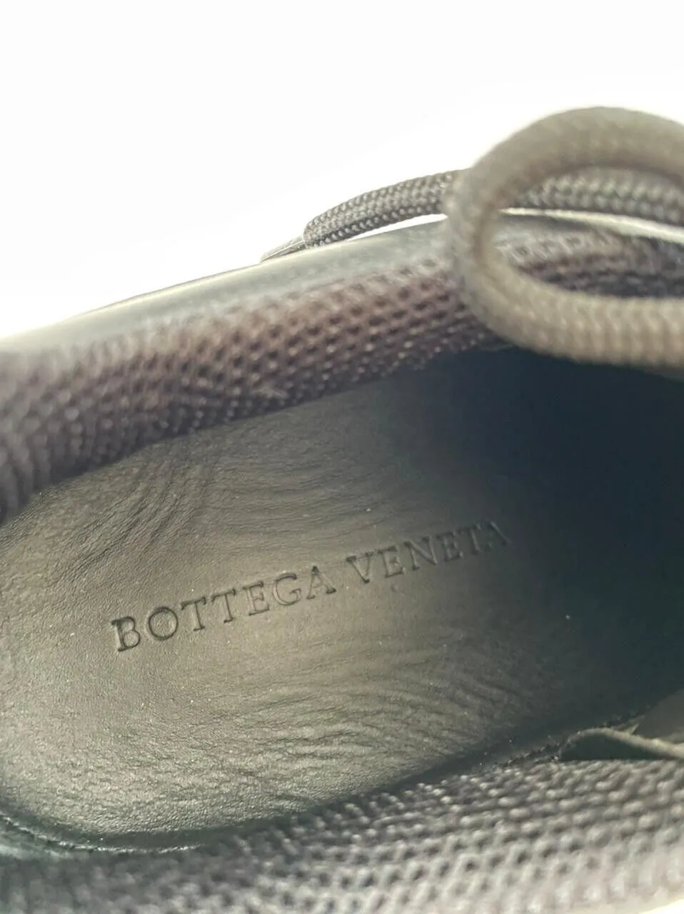 NIB $950 Bottega Veneta Mens Leather Black Sneakers 12 US (45 Euro) 578305