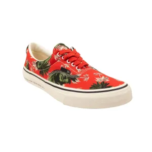 NIB UNDERCOVER Red Face Print Canvas Low Top Sneakers Size L
