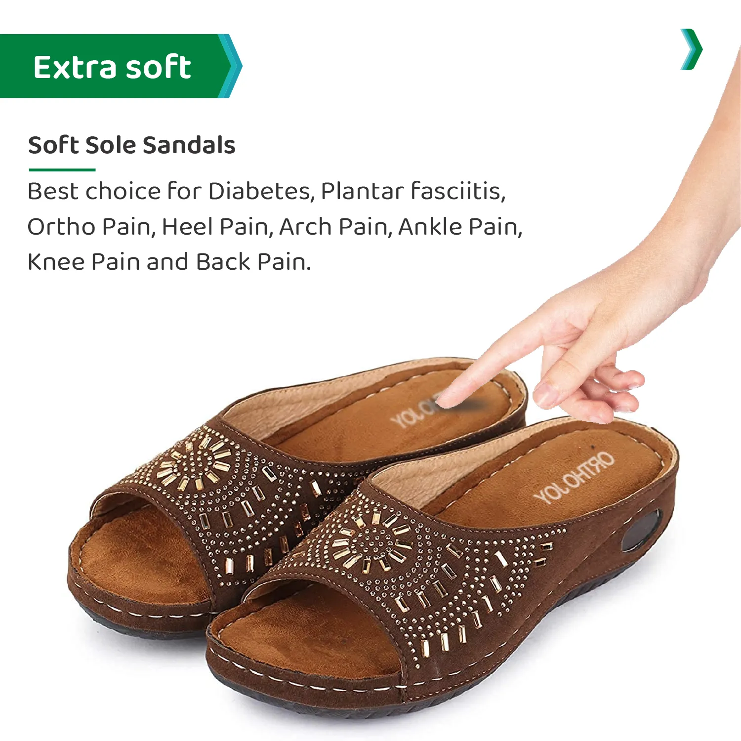ORTHO JOY Extra-Soft Comfortable Fancy Slippers