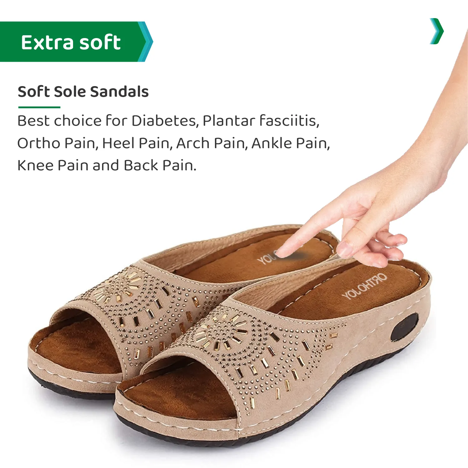 ORTHO JOY Extra-Soft Comfortable Fancy Slippers