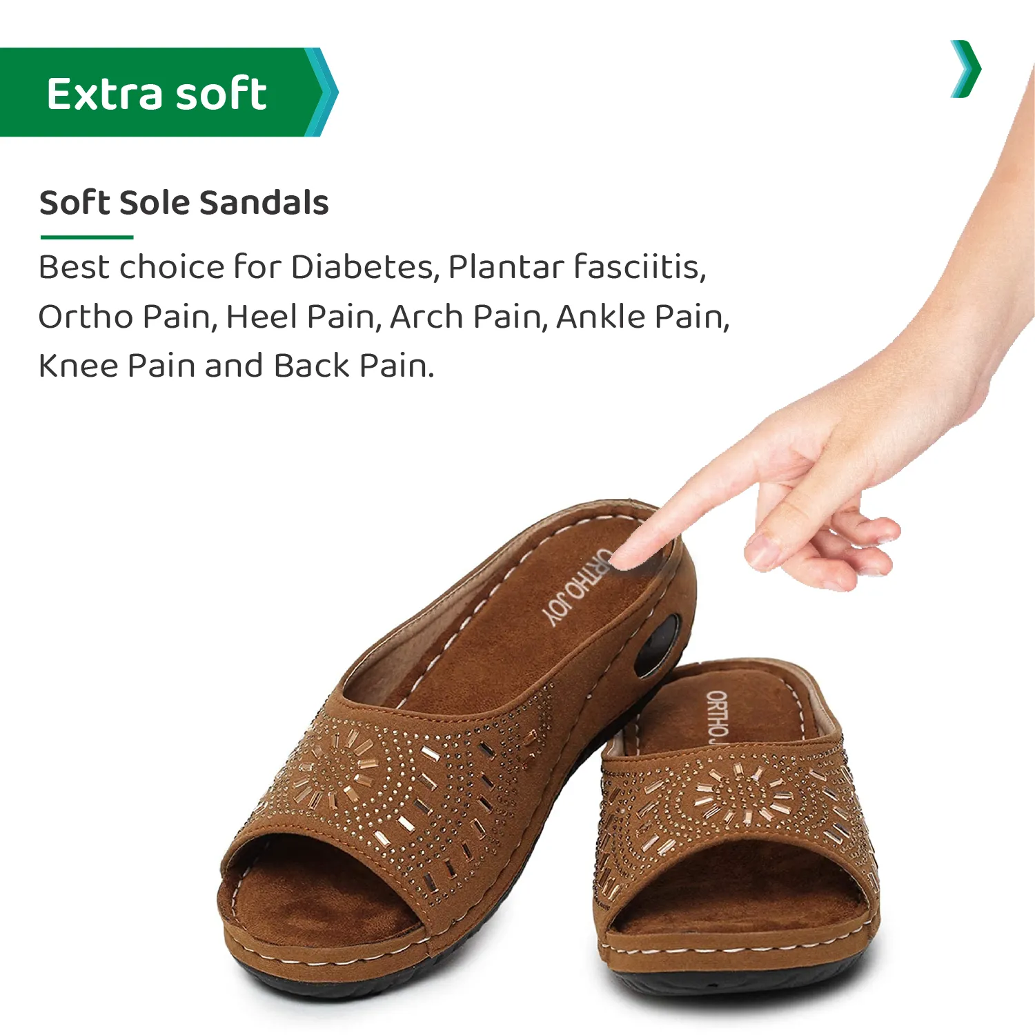 ORTHO JOY Extra-Soft Comfortable Fancy Slippers