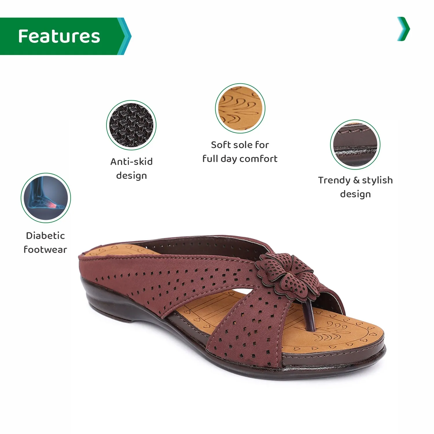 ORTHO JOY Fancy Doctor Slippers