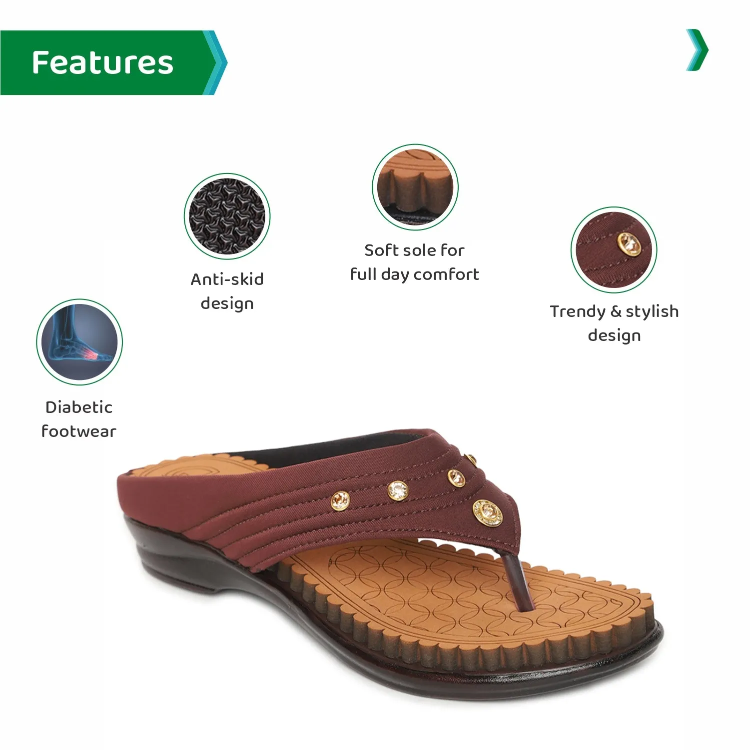 ORTHO JOY Fancy Doctor Slippers