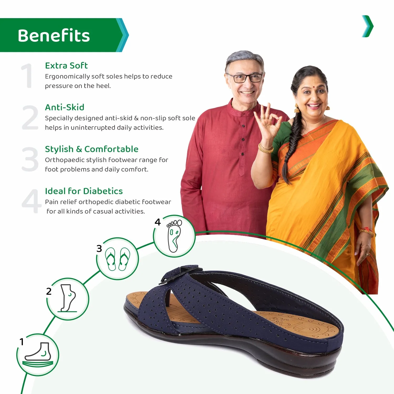 ORTHO JOY Fancy Doctor Slippers
