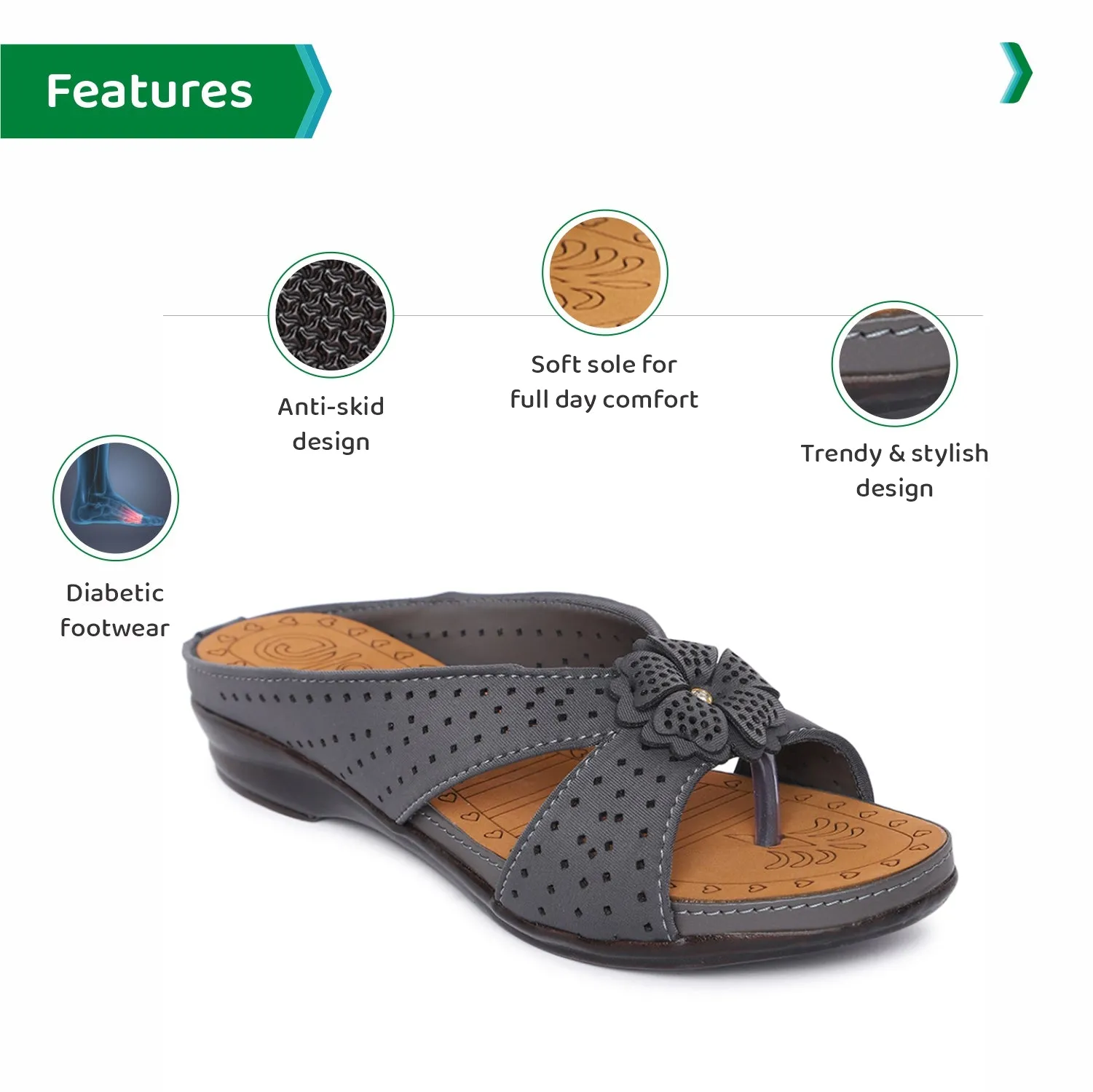 ORTHO JOY Fancy Doctor Slippers