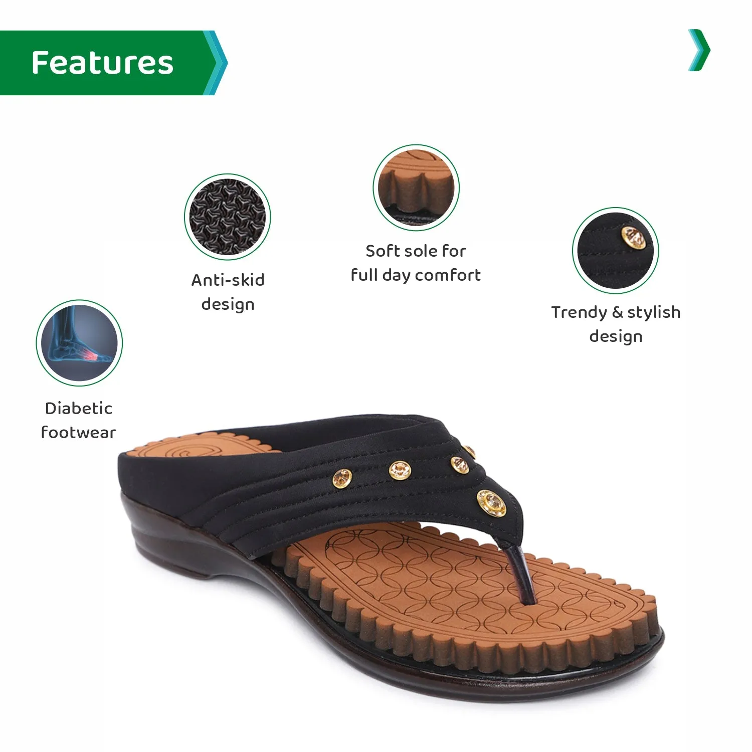 ORTHO JOY Fancy Doctor Slippers