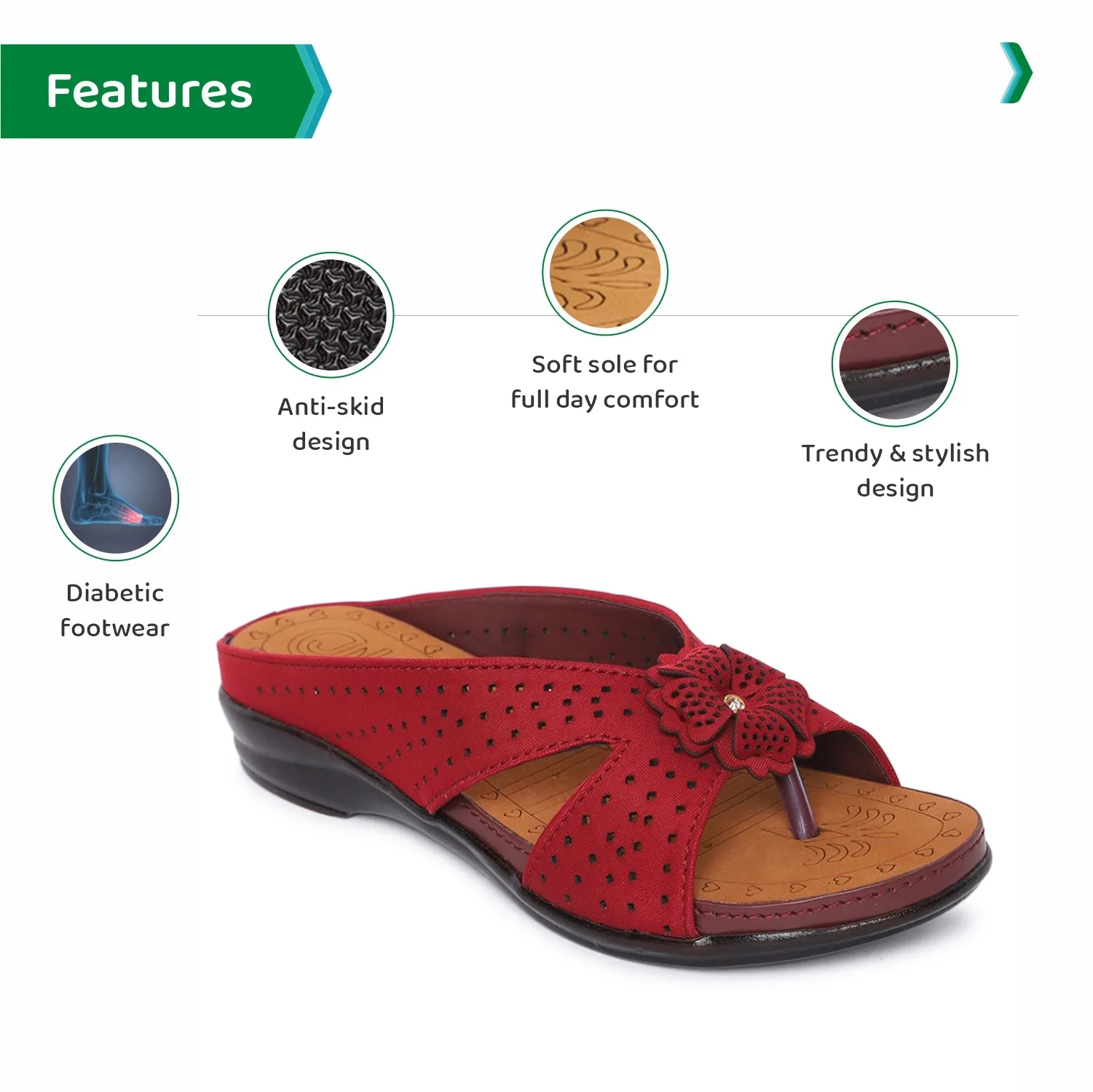 ORTHO JOY Fancy Doctor Slippers