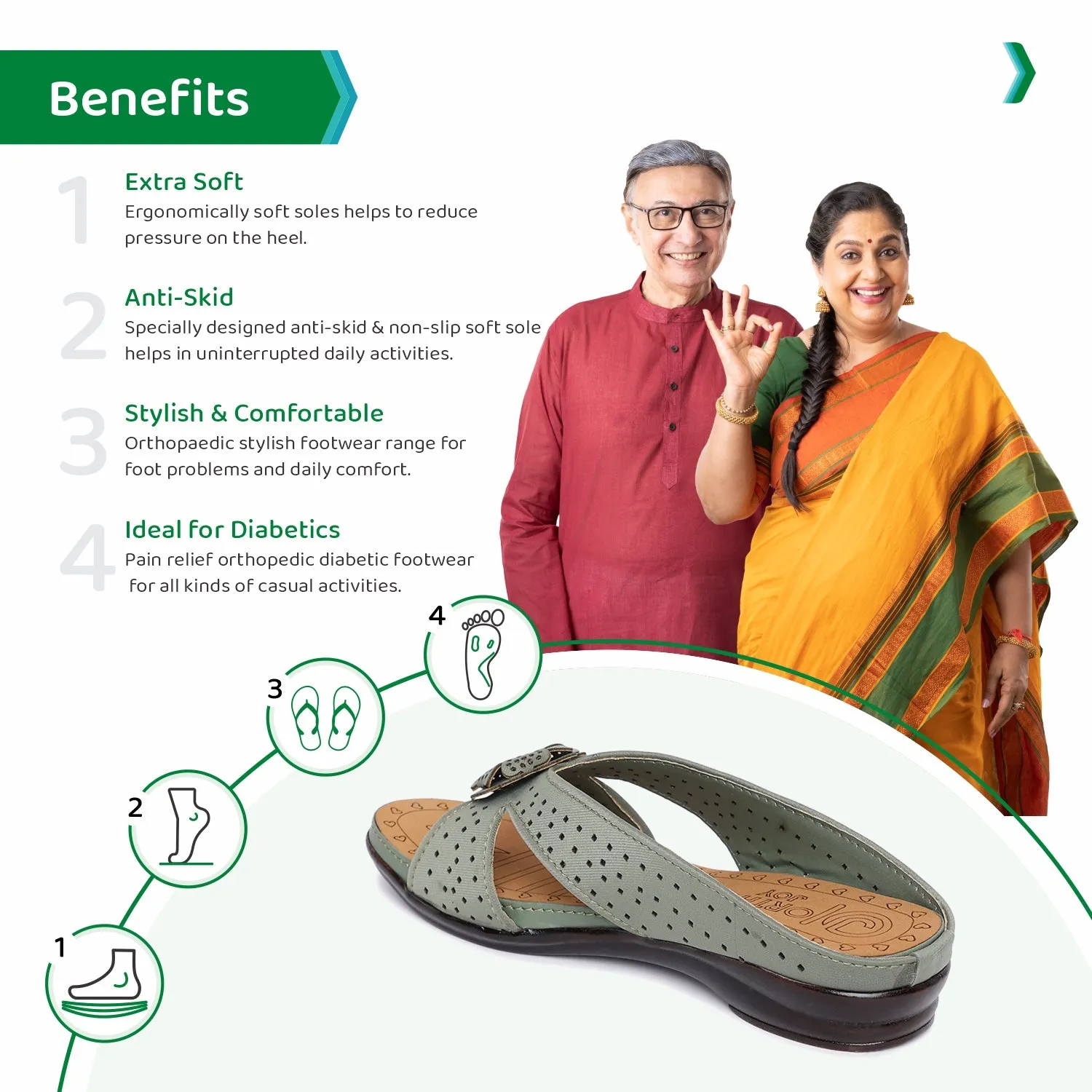 ORTHO JOY Fancy Doctor Slippers