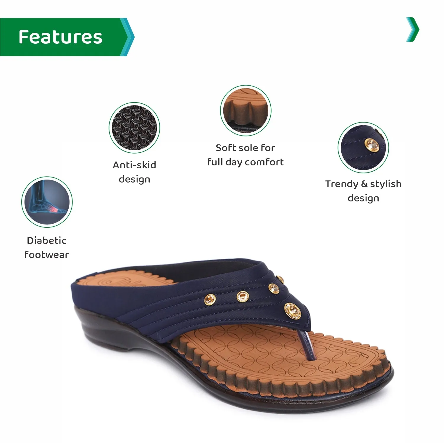 ORTHO JOY Fancy Doctor Slippers