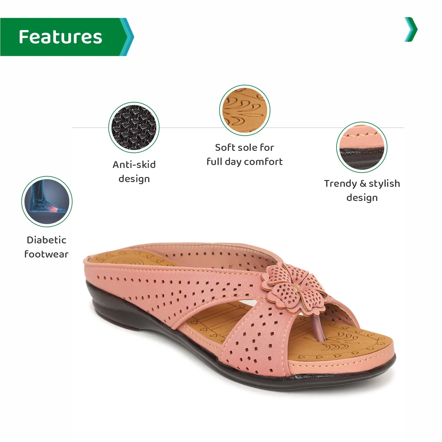 ORTHO JOY Fancy Doctor Slippers
