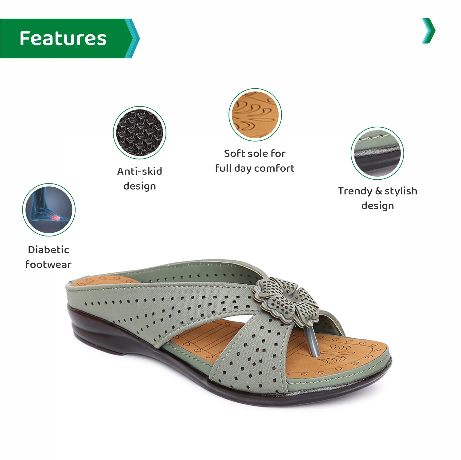 ORTHO JOY Fancy Doctor Slippers