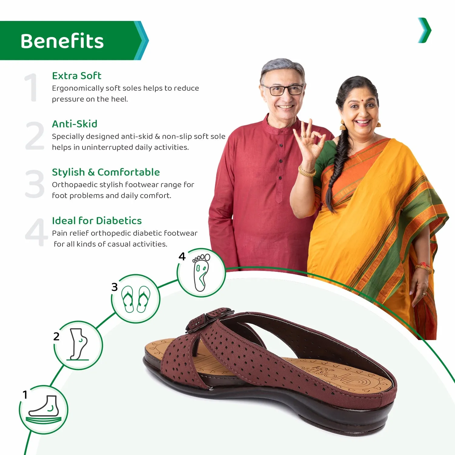 ORTHO JOY Fancy Doctor Slippers