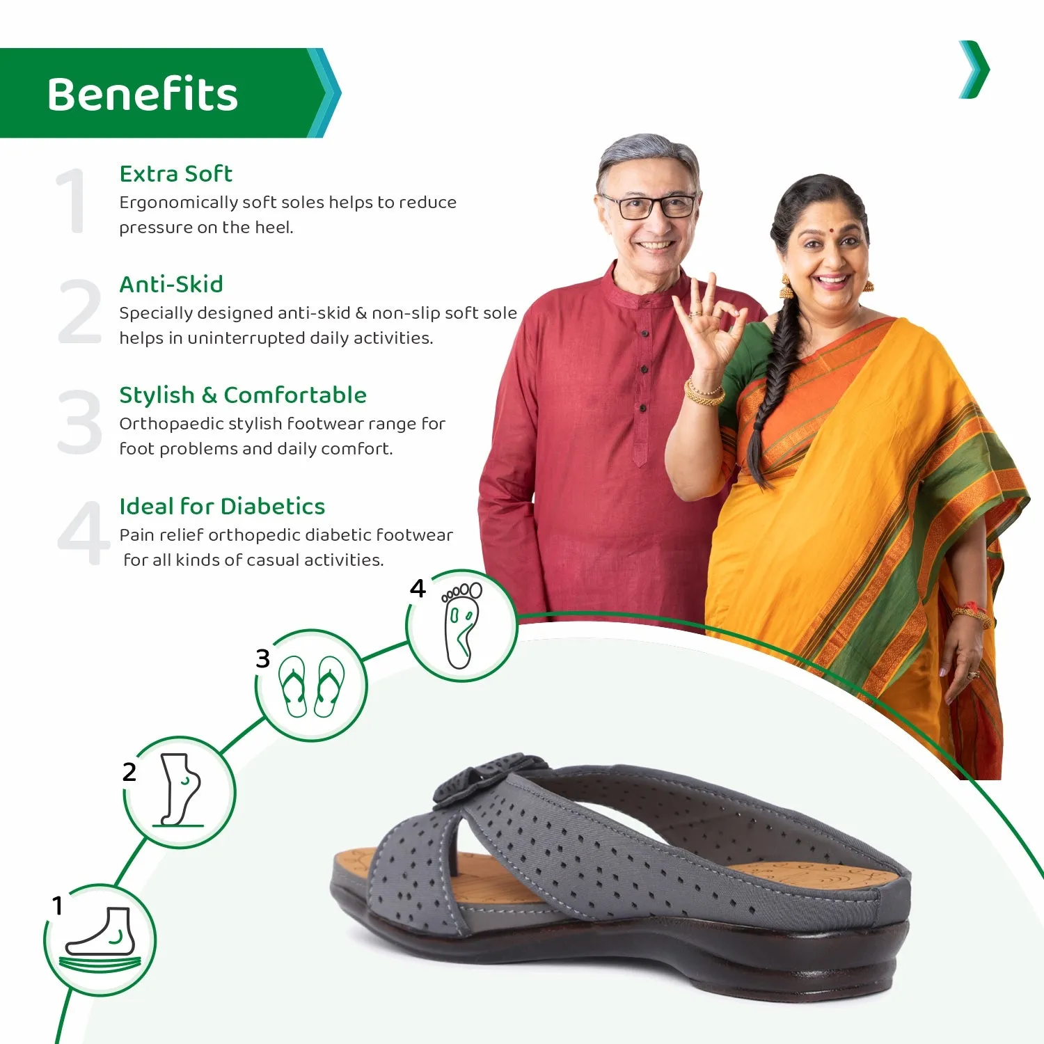 ORTHO JOY Fancy Doctor Slippers