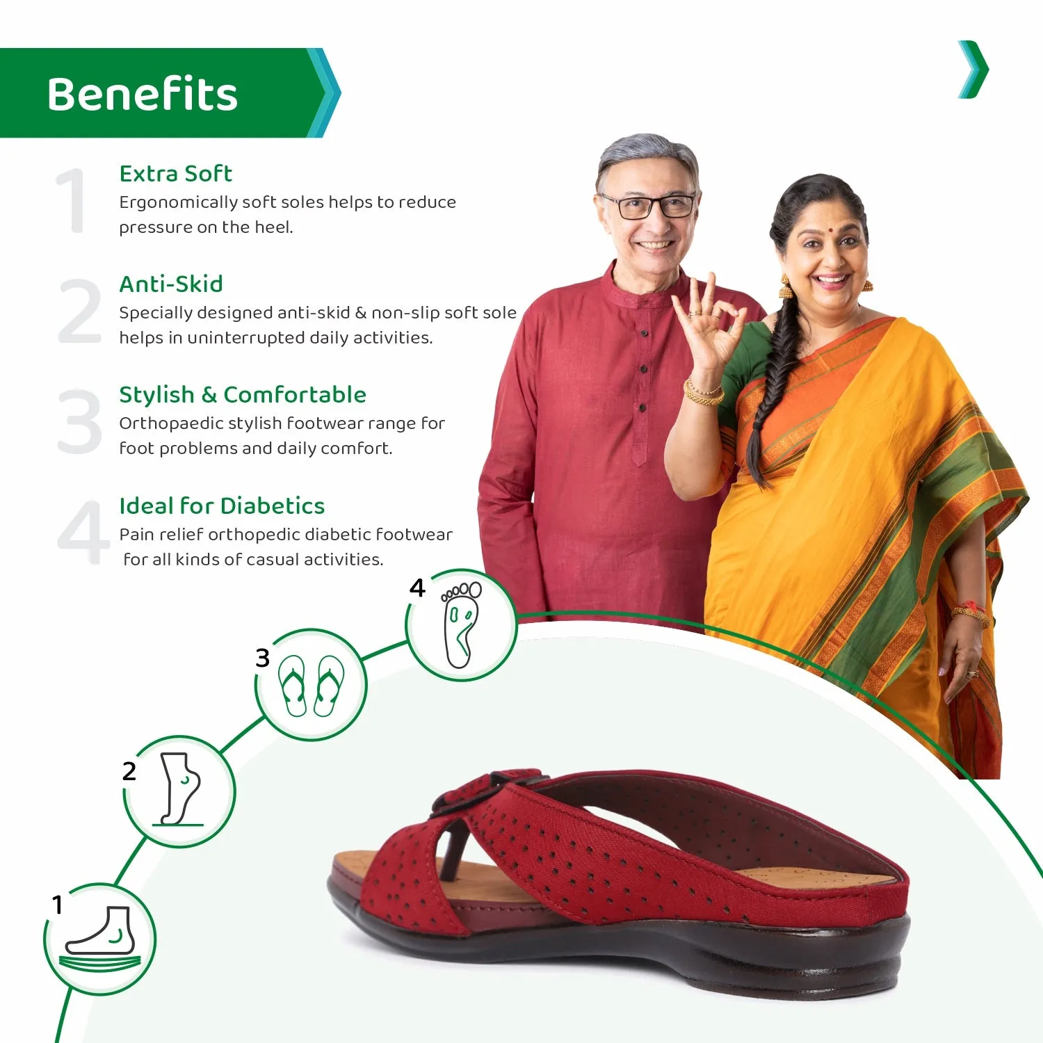 ORTHO JOY Fancy Doctor Slippers