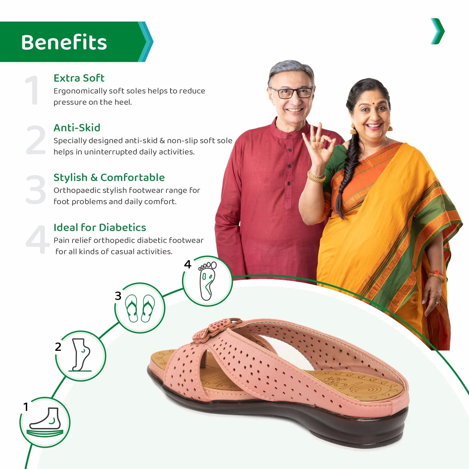 ORTHO JOY Fancy Doctor Slippers