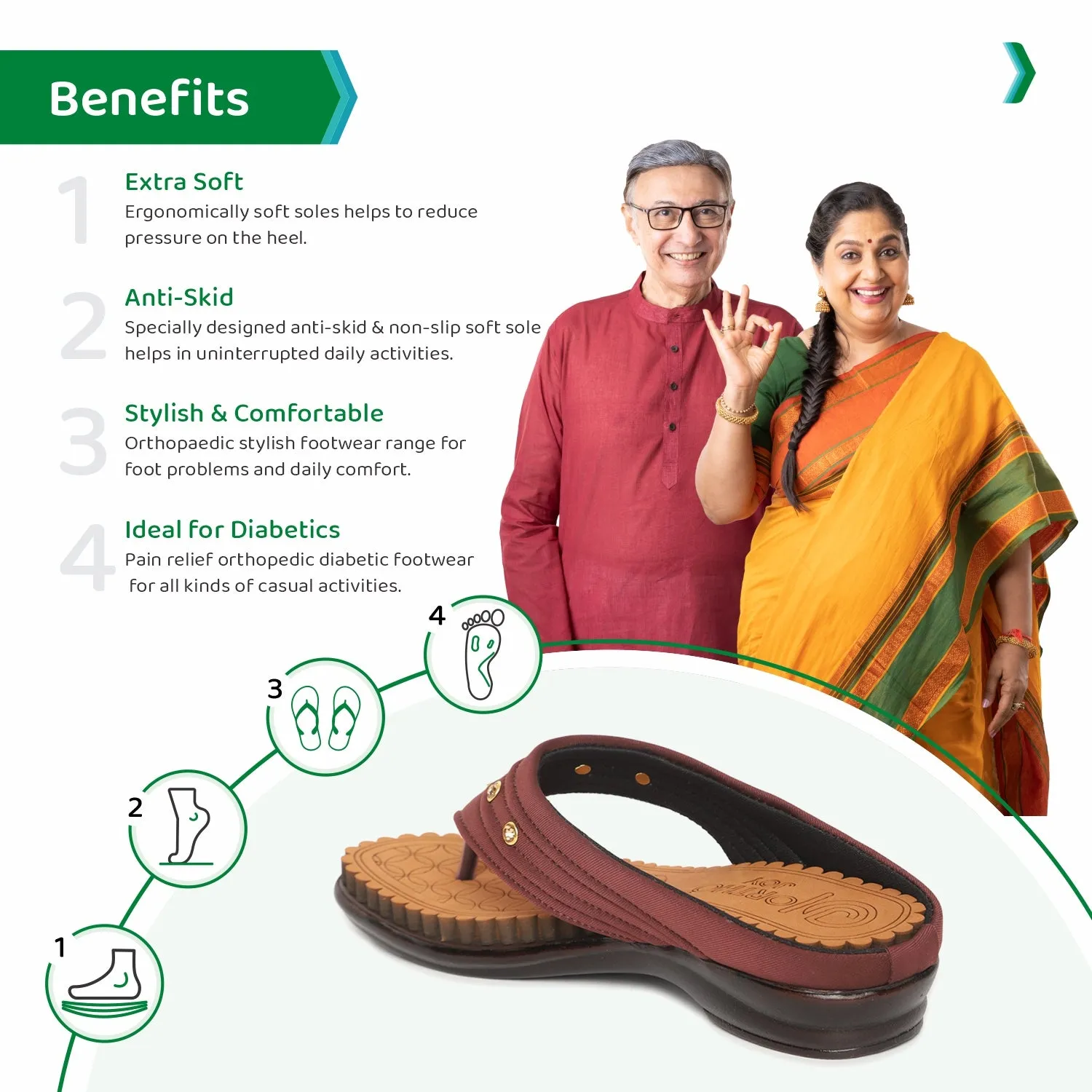 ORTHO JOY Fancy Doctor Slippers