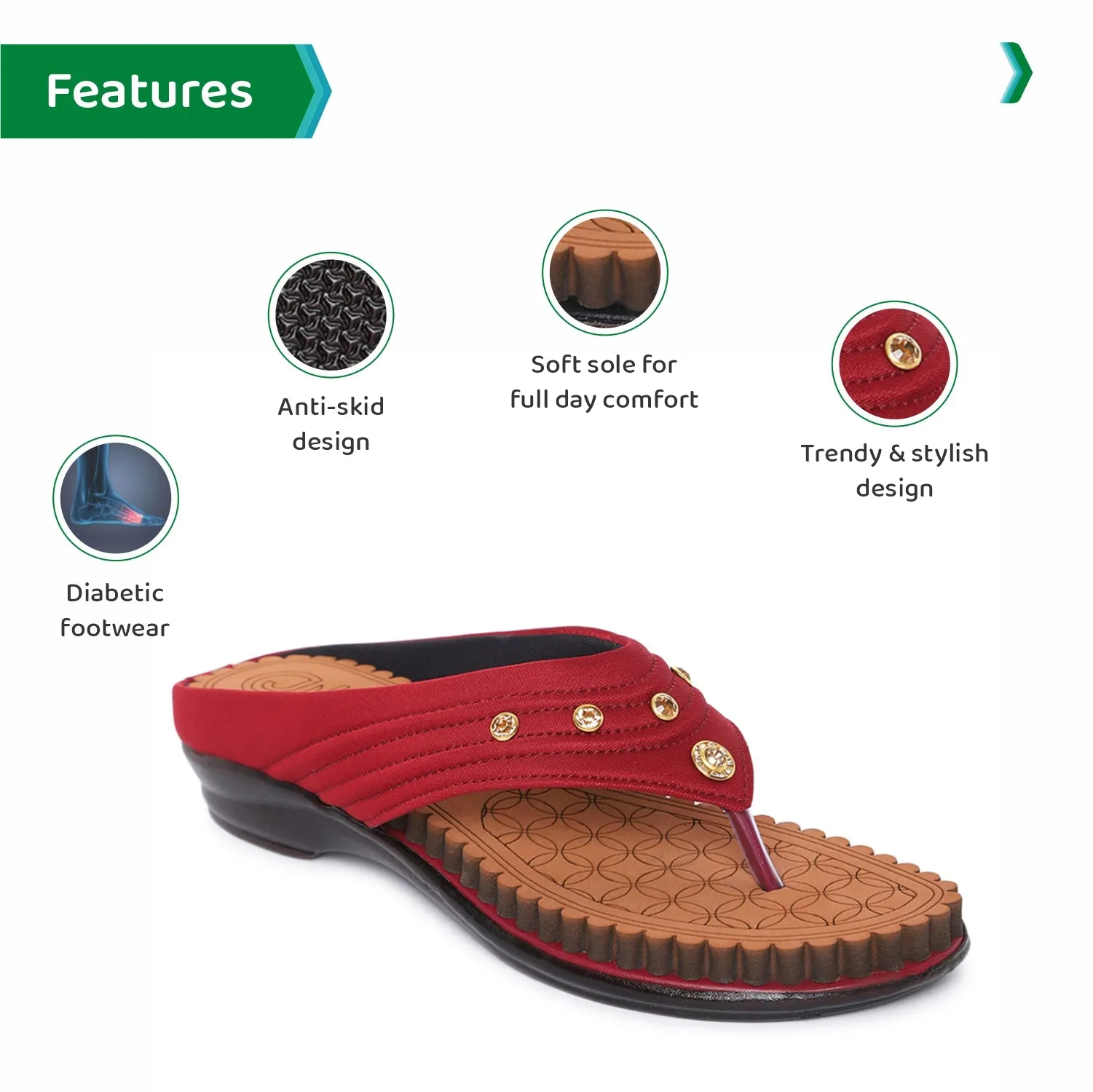 ORTHO JOY Fancy Doctor Slippers