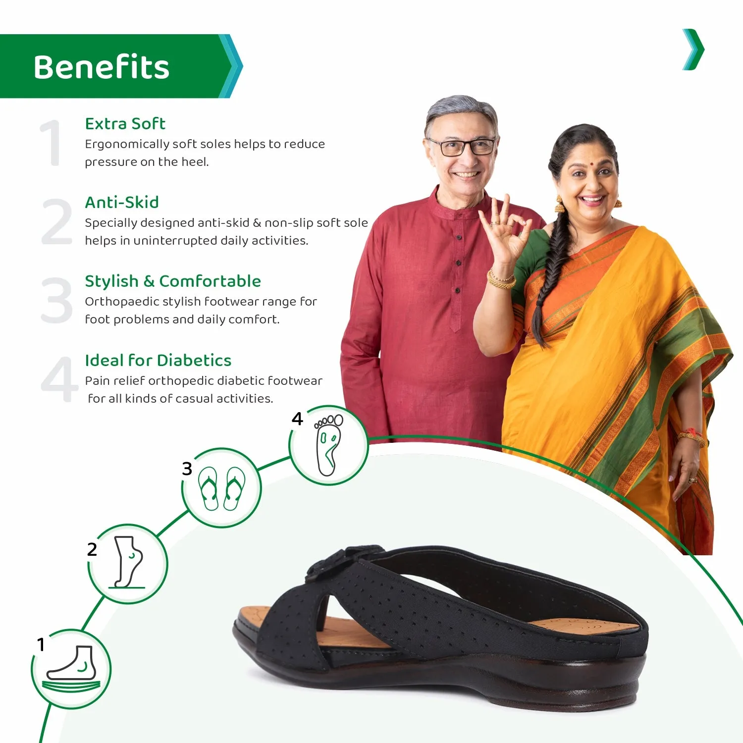 ORTHO JOY Fancy Doctor Slippers
