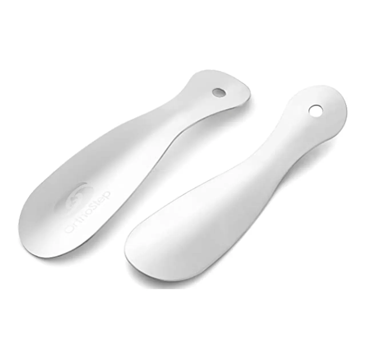 OrthoStep Stainless Steel Shoe Horn - Metallic Silver - 7.5 inch