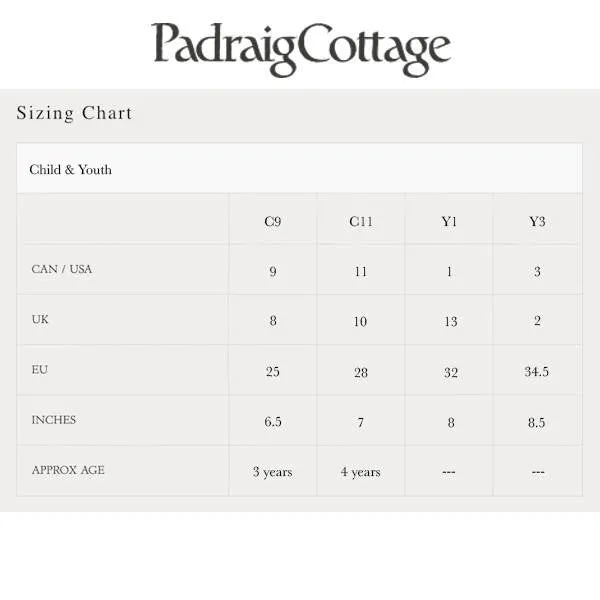 Padraig Cottage Children's Slippers - Sunset