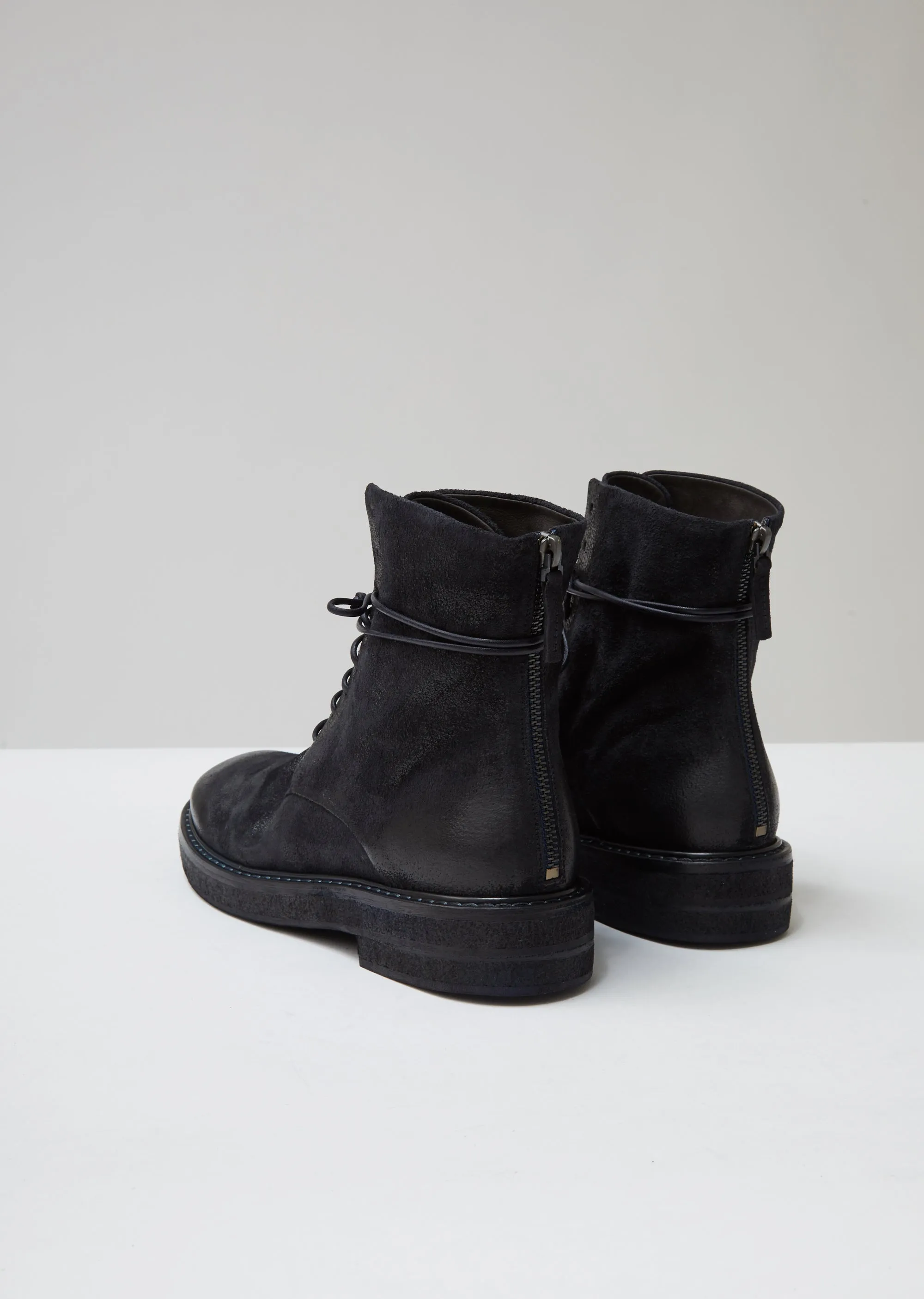 Parrucca Zip Lace Up Boots