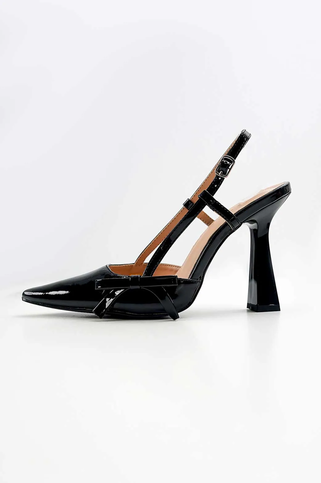 PATENT BOW SLINGBACK