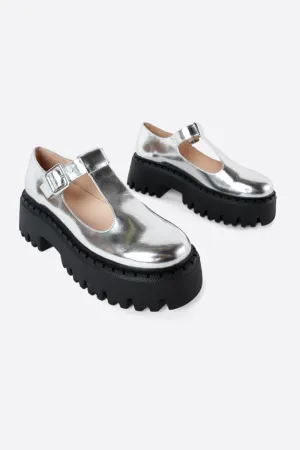 PEARS METALLIC PLATFORM MARY JANE