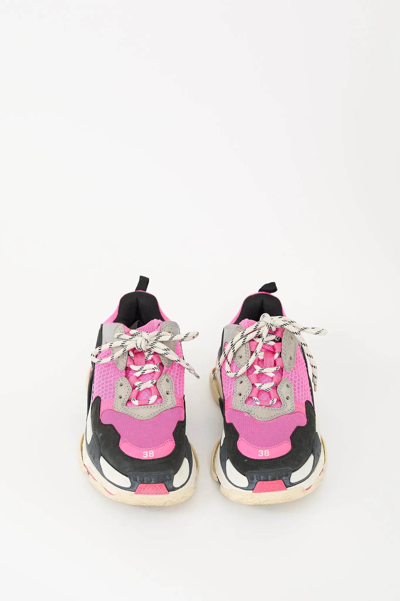 Pink & Black Triple S Sneaker