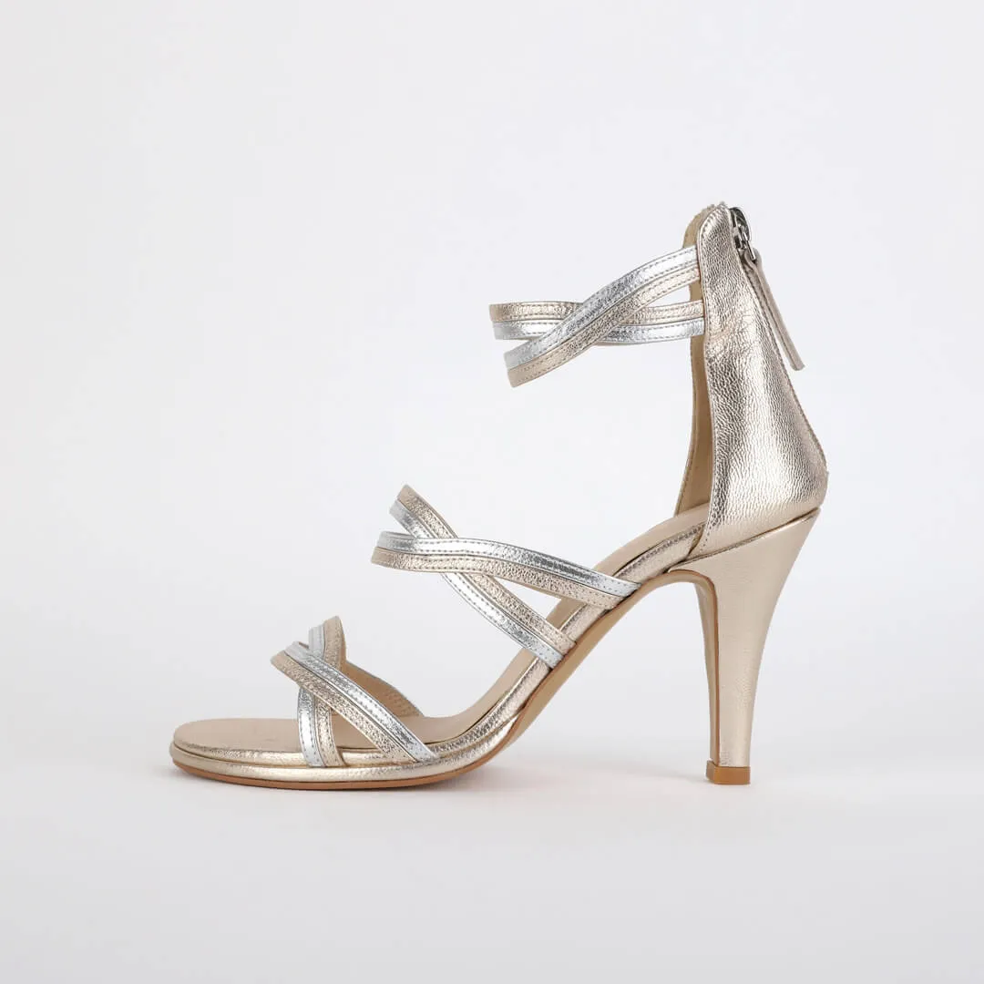 PRETZEL - metalic sandals
