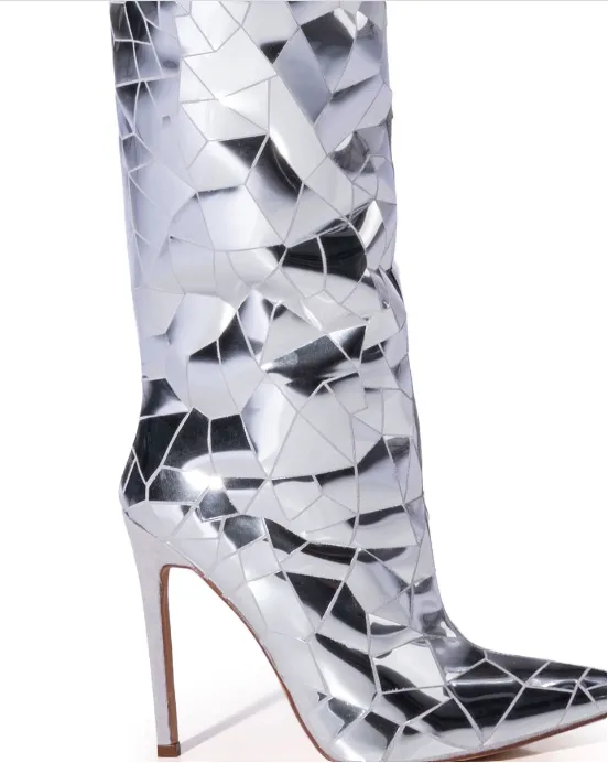 RENAISSANCE TOUR SHATTERED METALLIC STILETTO BOOT